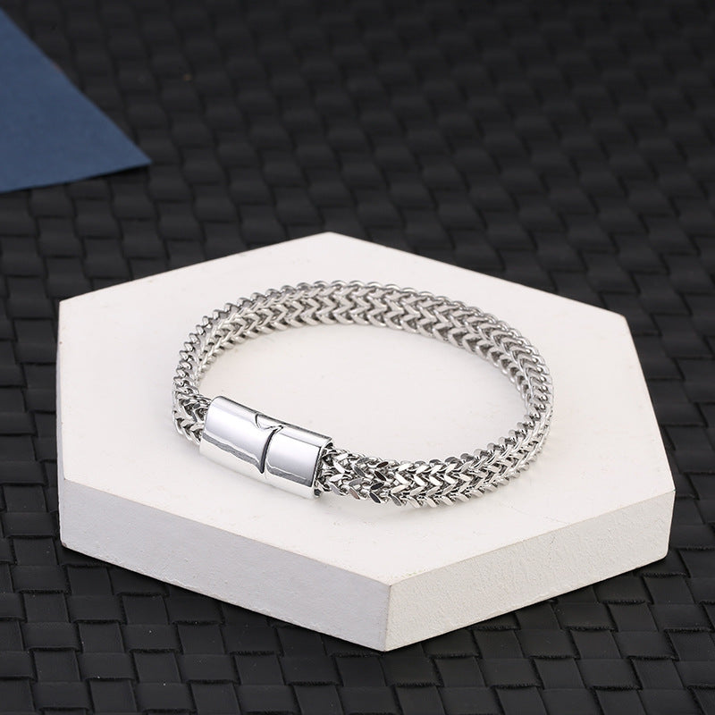 Chain Mail Bracelet With Clasp Lock