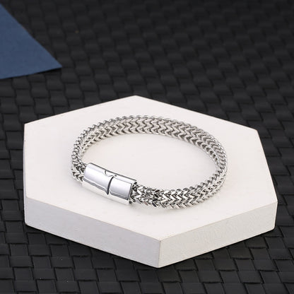 Chain Mail Bracelet With Clasp Lock